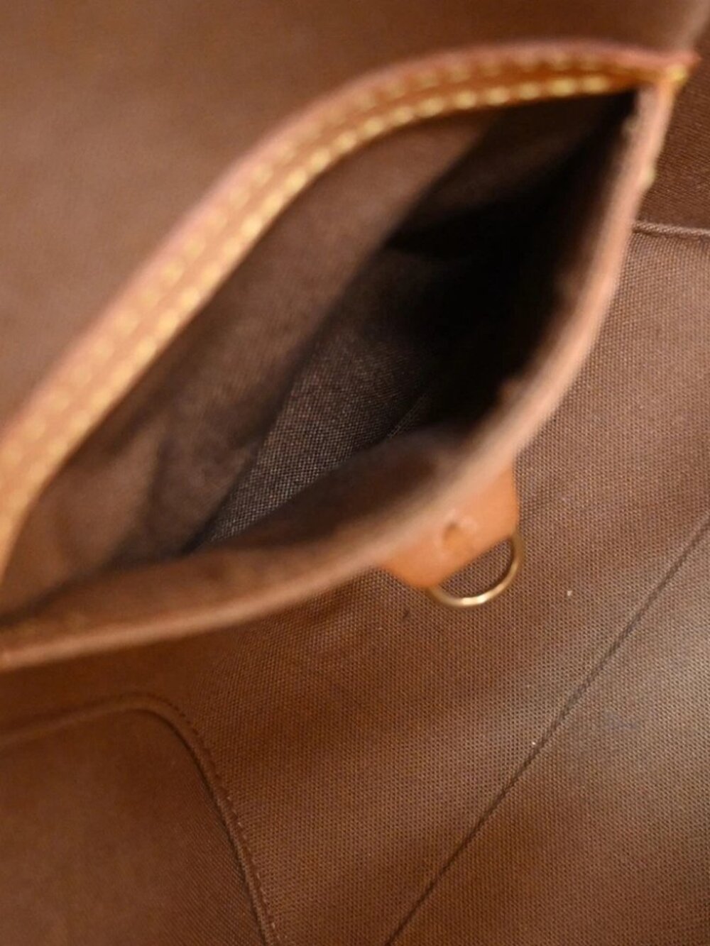 LOUIS VUITTON LV Logo Ellipse PM Hand Bag Monogram Leather Brown M51127 - Picture 15 of 16